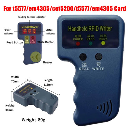 RW1990 TM rfid copier cloner TM1990 ibutton DS-1990A I-Button Handheld 125KHzT5577EM4305EM4100Keys Tag Card duplicator Reader
