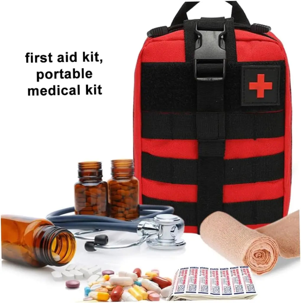 1pc EMT Pouch, Rip Away Molle Medical Pouches  Tear-Away First Aid Kit Emergency Survival Bag for Travel Outdoor Hiking