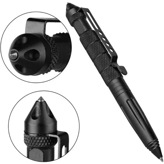 Military Tactical Pen Emergency Glass Breaker Pen Multifunction Aluminum AlloyOutdoor Camping Security Survival Tools